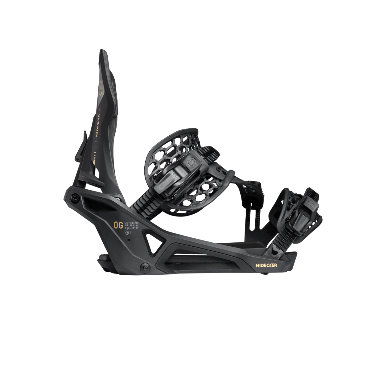 Nidecker Supermatic OG Snowboard Bindings 2026/27 (Black) - Wet N Dry Boardsports 6