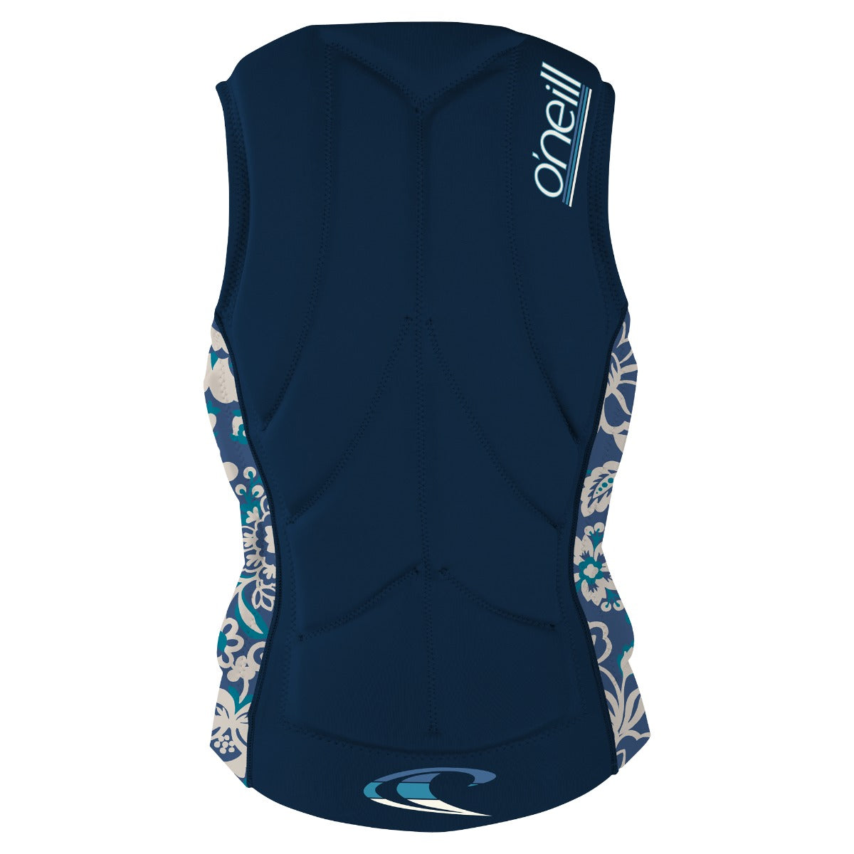 O'neill Womens Slasher Impact Vest (French Navy/Christina) - back