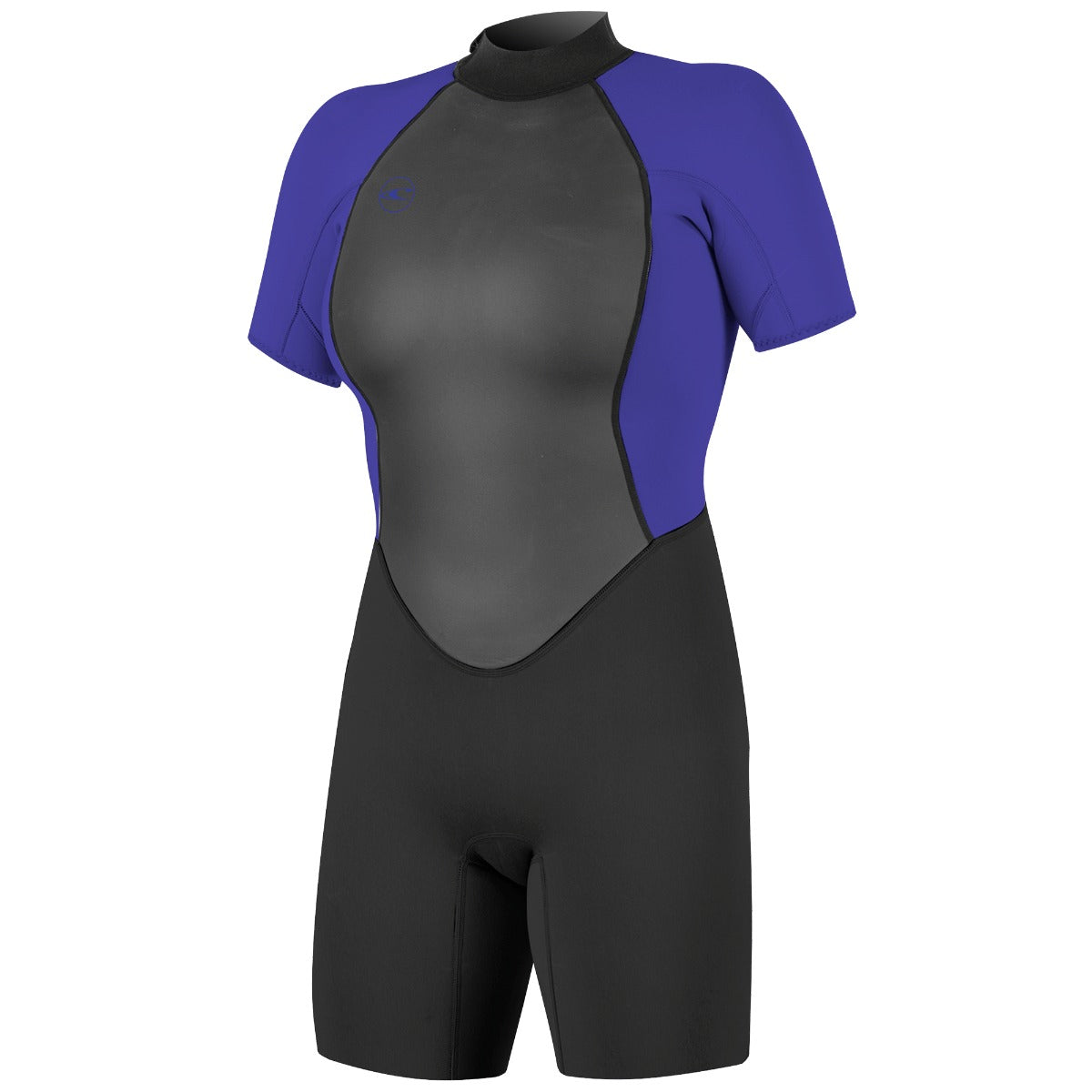 O'Neill Womens Reactor II 2mm Spring Wetsuit (Black/Cobalt) - Wet N Dry Boardsports