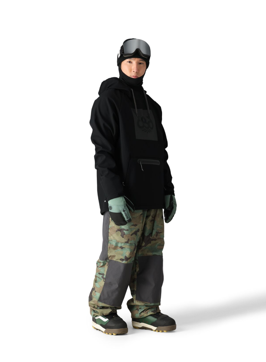 686 Waterproof Snowboard/Ski Hoody (Black) - Wetndry Boardsports - Outfit