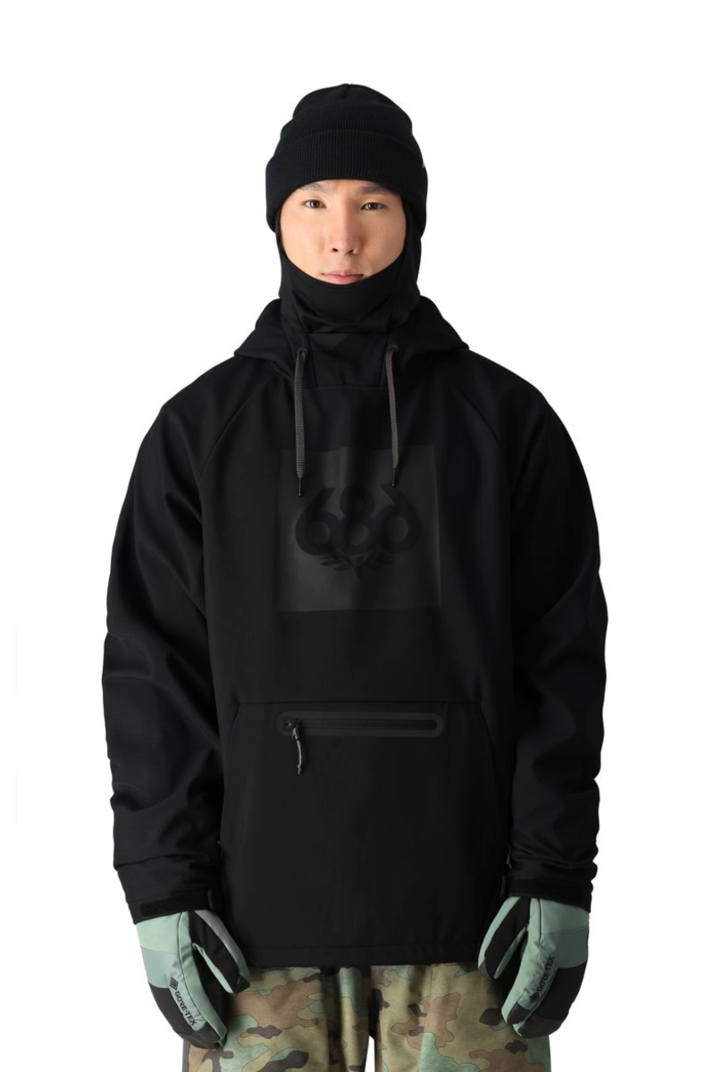 686 Waterproof Snowboard/Ski Hoody (Black) - Wetndry Boardsports