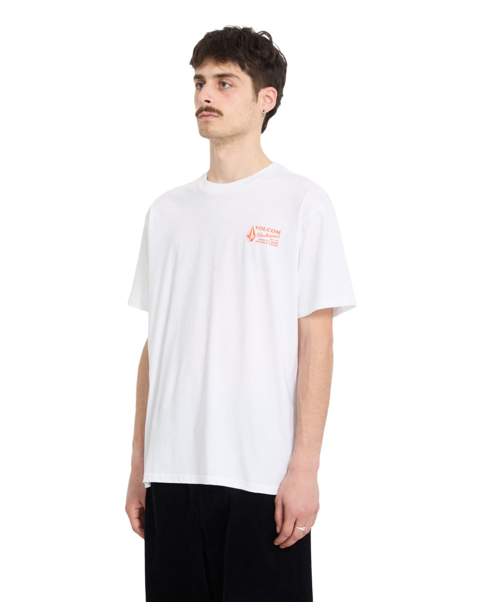 Volcom Workswear T Shirt (White) - Wet N Dry Boardsports 5