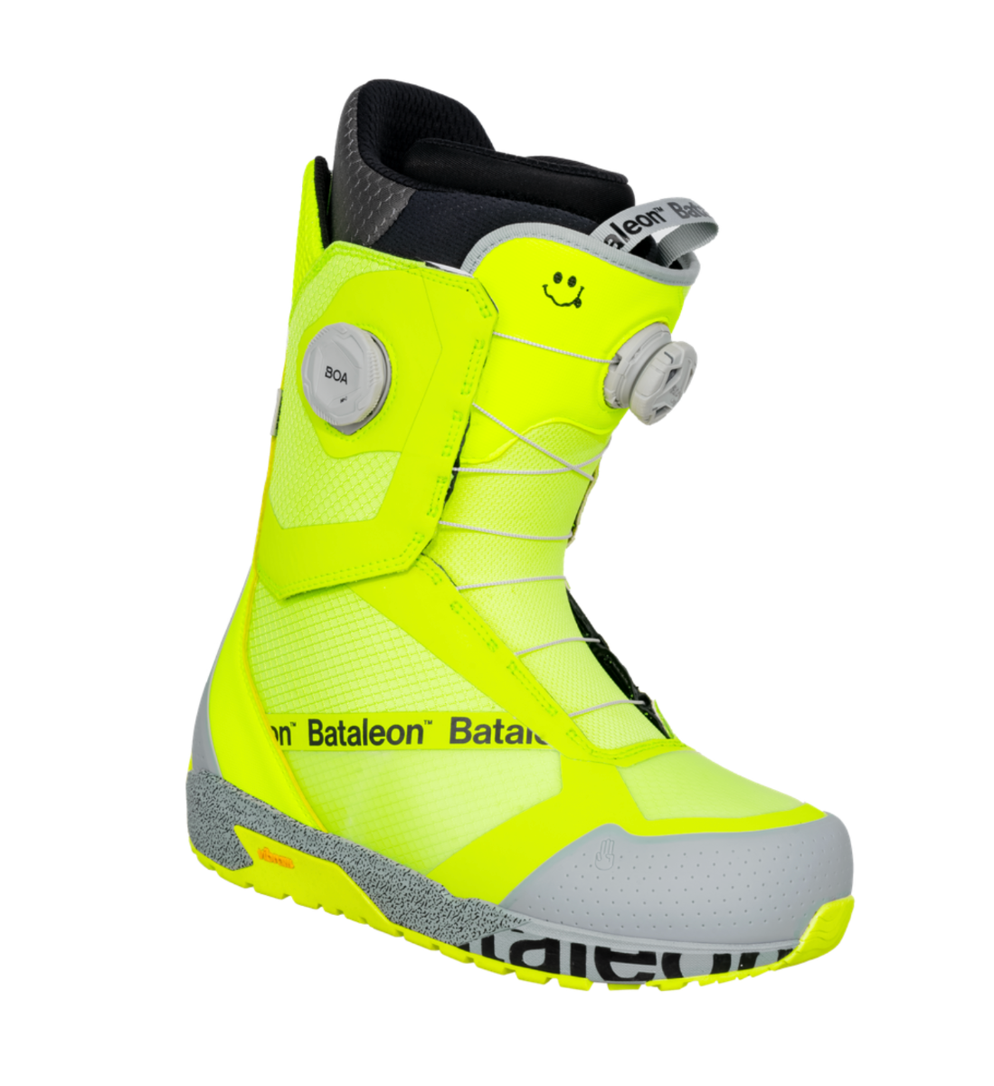 Bataleon Salsa Double Boa Snowboard boots 2026 (Neon Yellow) - Wetndry Boardsports - Side