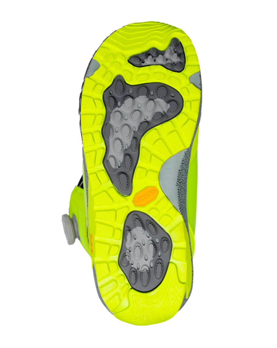 Bataleon Salsa Double Boa Snowboard boots 2026 (Neon Yellow) - Wetndry Boardsports - Sole