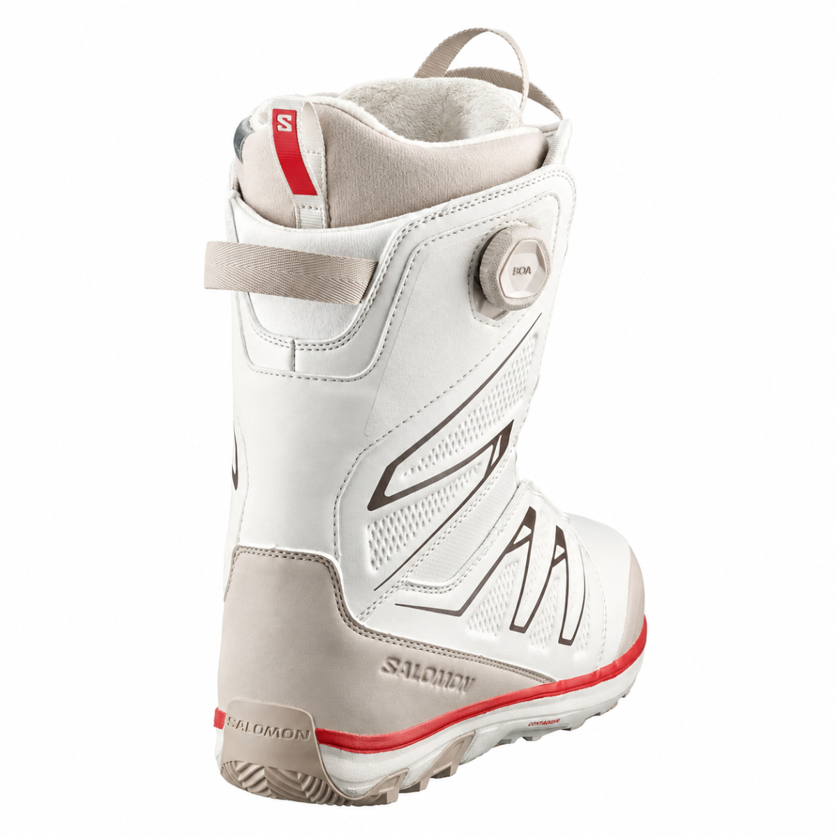 Salomon Ivy Boa SJ Snowboard Boots (Almond Milk) - Wetndry Boardsports - Heel