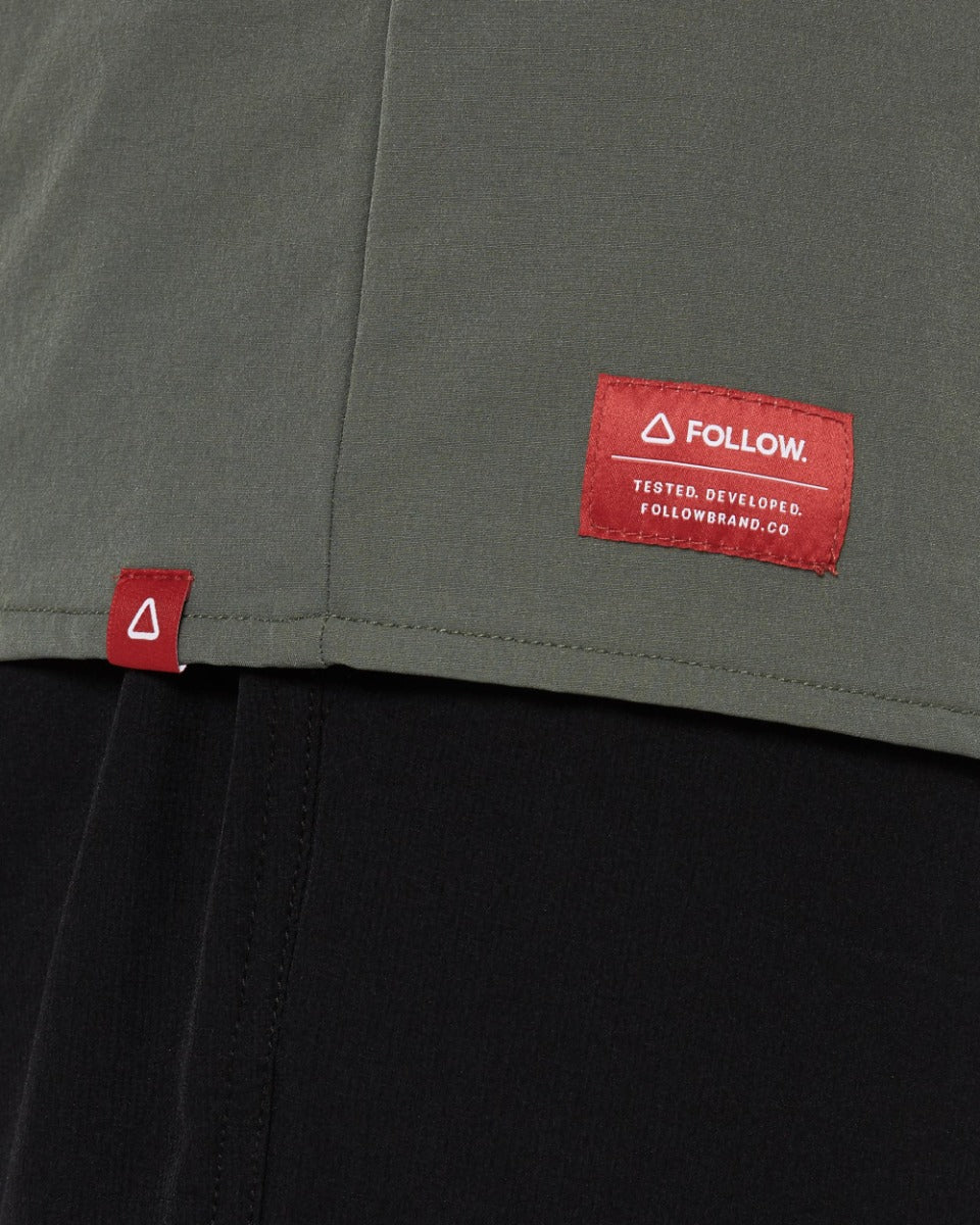 Follow Sun Shirt L/S (Olive) - Wet N Dry Boardsports 6