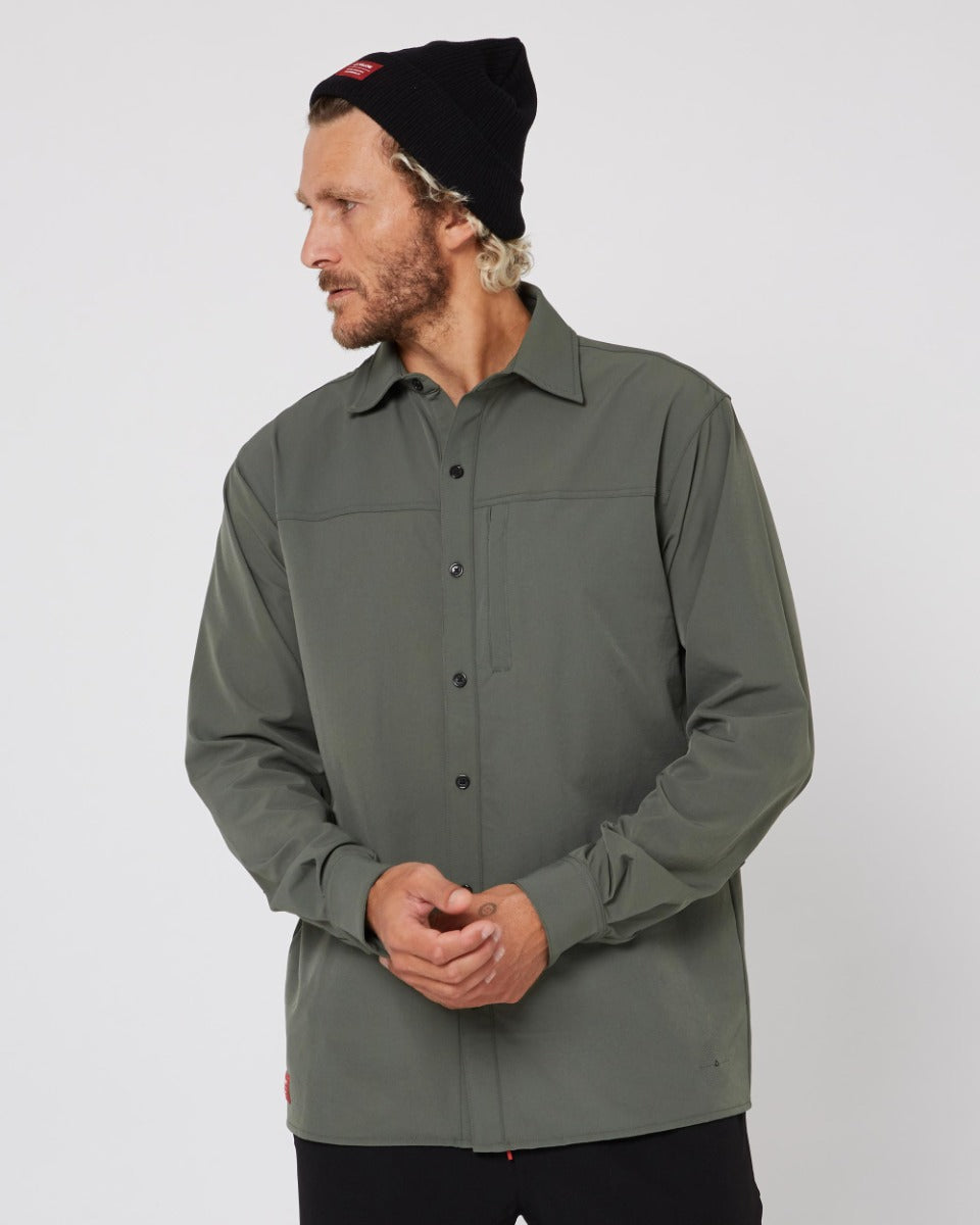 Follow Sun Shirt L/S (Olive) - Wet N Dry Boardsports7