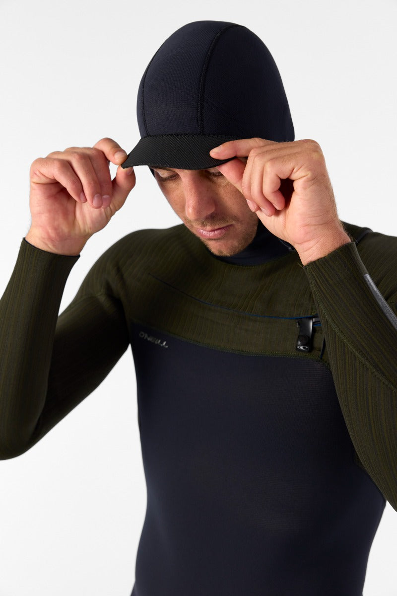 O'Neill Hyperfreak 5/4+ Chest Zip W/Hood Wetsuit (Black/Ranger) - Wet N Dry Boardsports 4