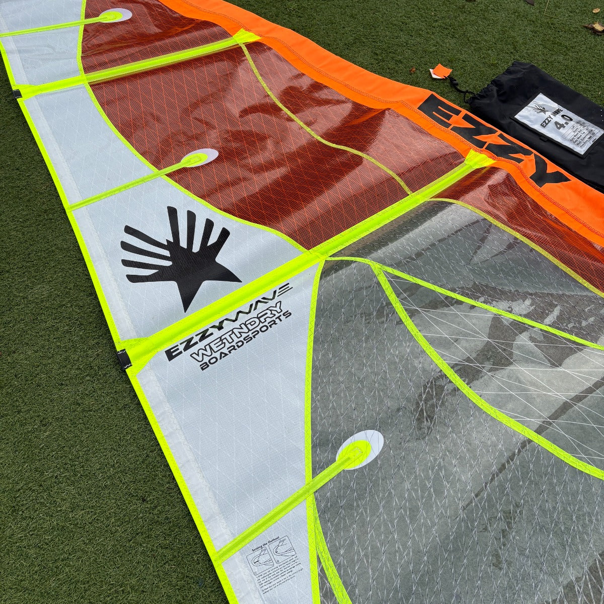 Ezzy Wave 4.0m 2020 Windsurfing Sail (Second hand) - Wet N Dry Boardsports 6