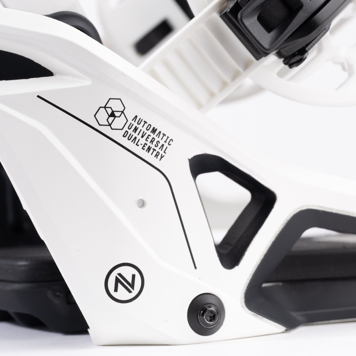 Nidecker Supermatic Snowboard Bindings 2025 (White) 5- Wet N Dry Boardsports