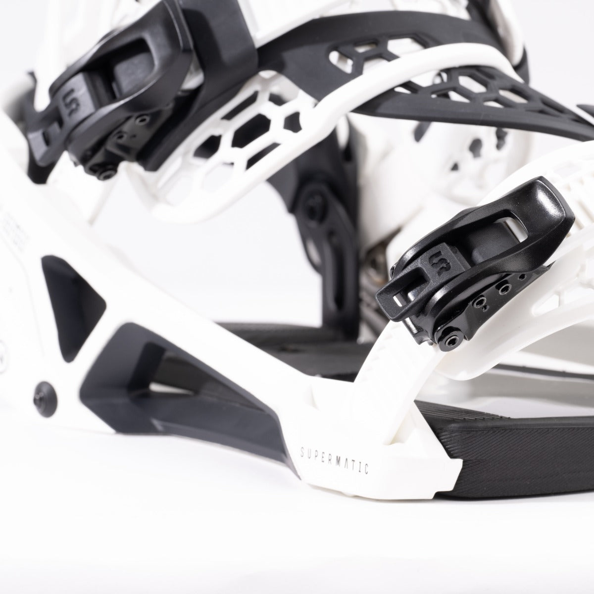 Nidecker Supermatic Snowboard Bindings 2025 (White) 7- Wet N Dry Boardsports