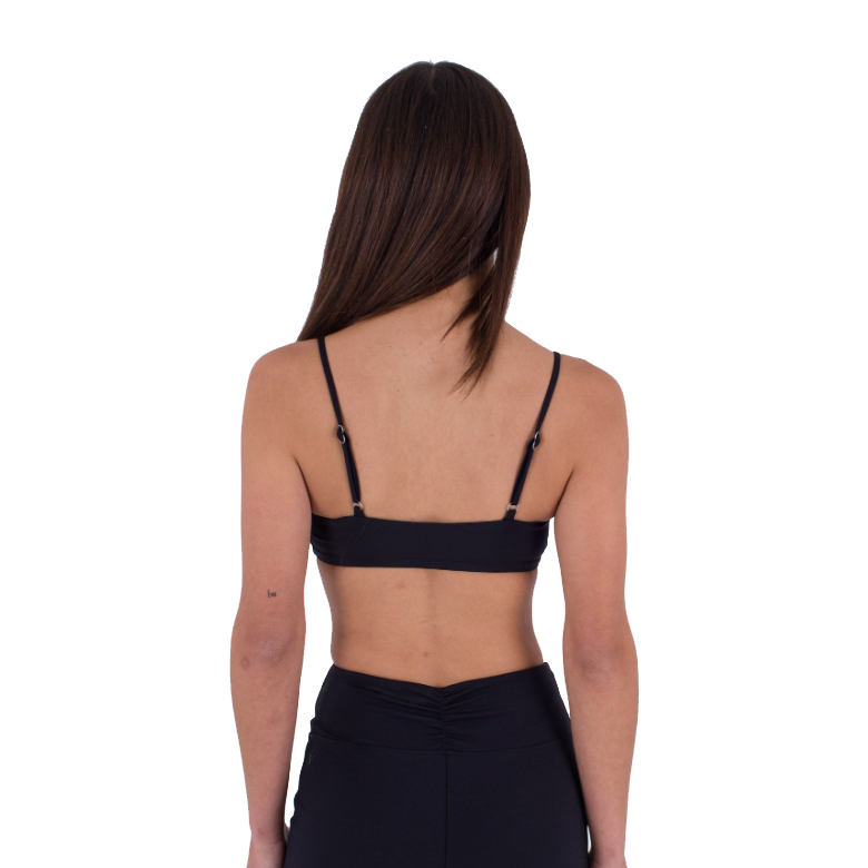Hurley One & Only Bikini Top (Black) - Wet N Dry Boardsports