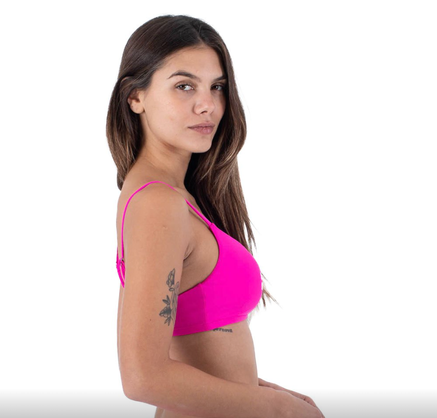 Hurley One & Only Bikini Top (Pink) - Wet N Dry Boardsports