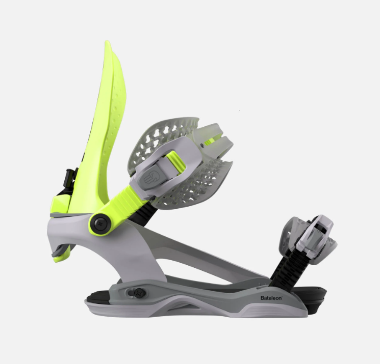 FASE Bataleon Blaster AsymWrap Snowboard Bindings 2027 (Neon Yellow) - Wetndry Boardsports - Side