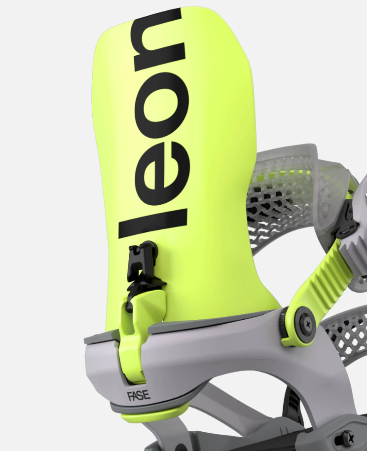 FASE Bataleon Blaster AsymWrap Snowboard Bindings 2027 (Neon Yellow) - Wetndry Boardsports - close