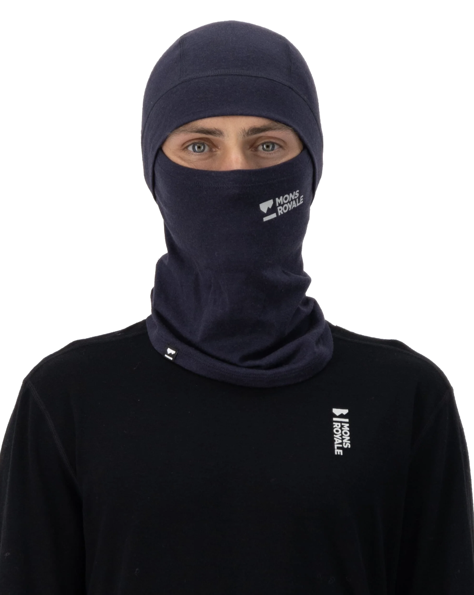 Mons Royale Olympus Merino Balaclava (Black) - Wet N Dry Boardsports 2