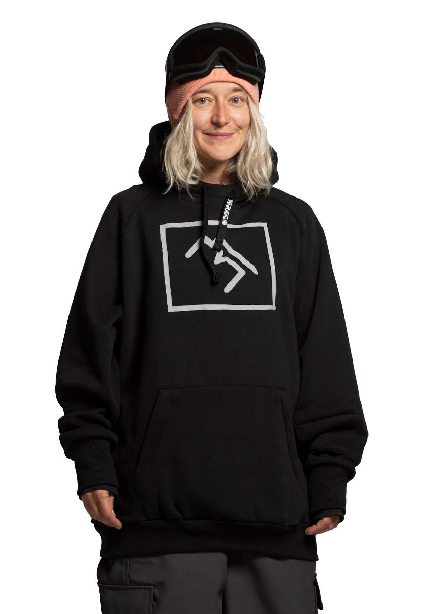 Brethren M.G Snowboard Hoodie (Darkside Black) - Wetndry Boardsports