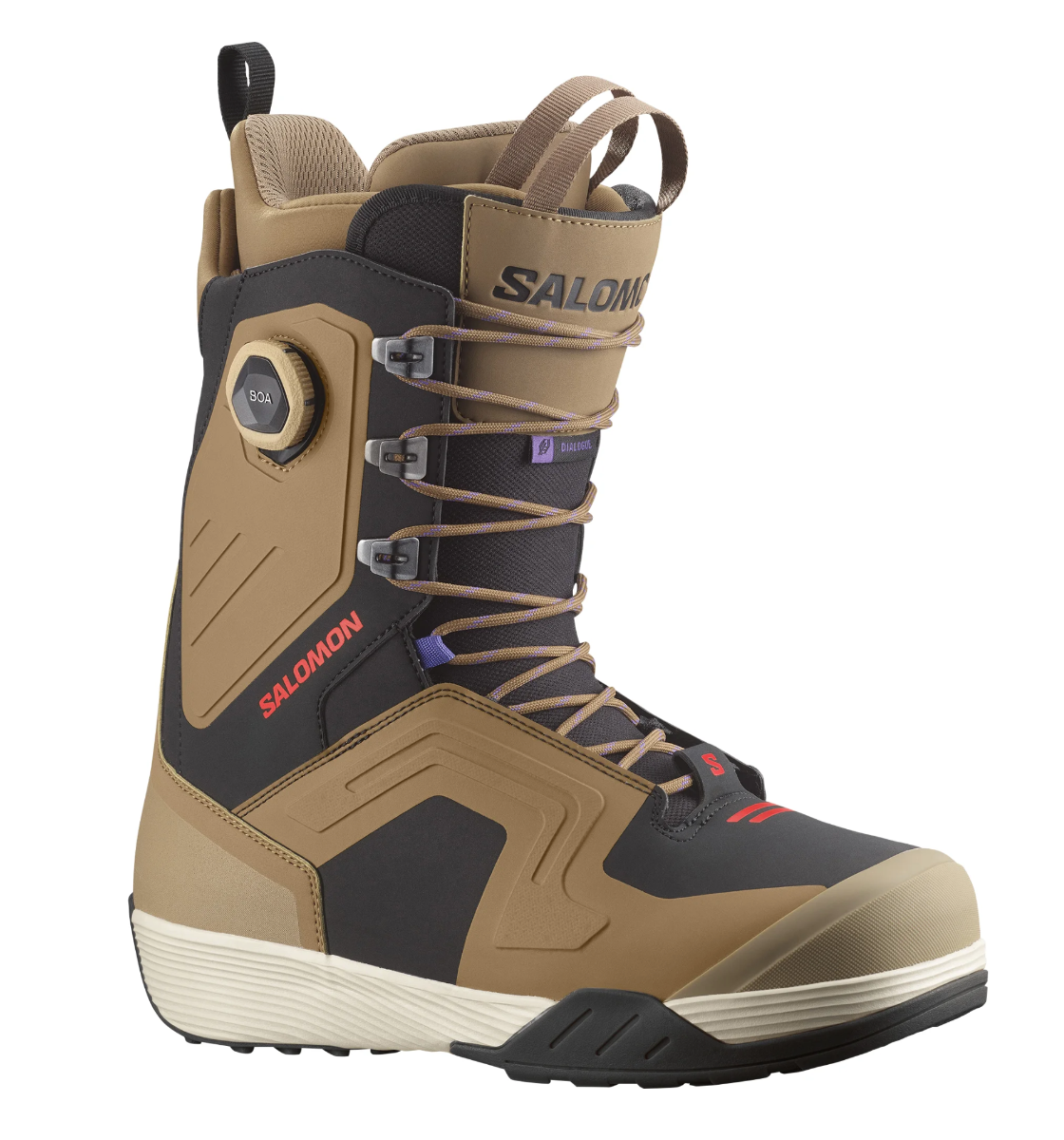 Salomon Dialogue Lace SJ Boa Snowboard Boots (Otter/Black) - Wetndry Boardsports