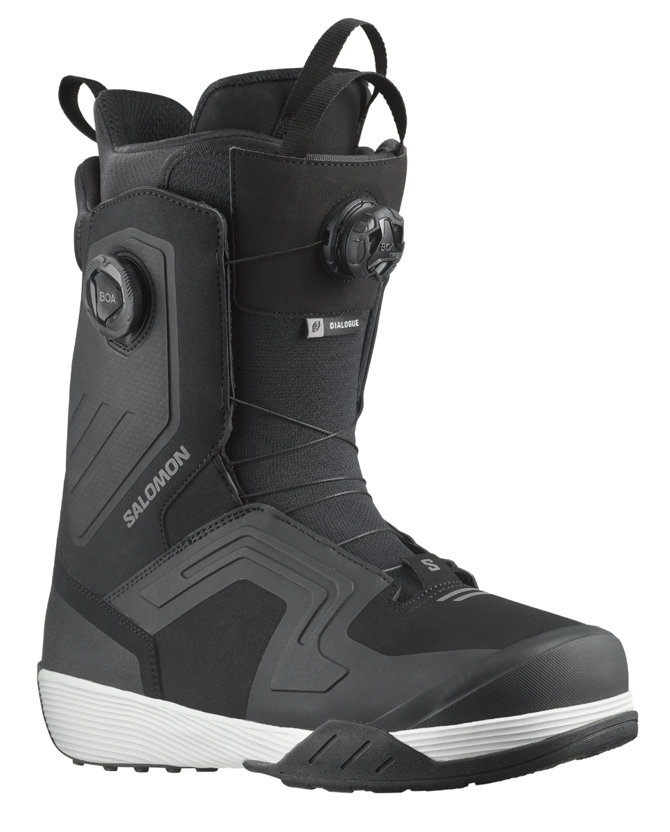 Salomon Dialogue Dual Boa WIDE Snowboard Boots (Black) - Wetndry Boardsports