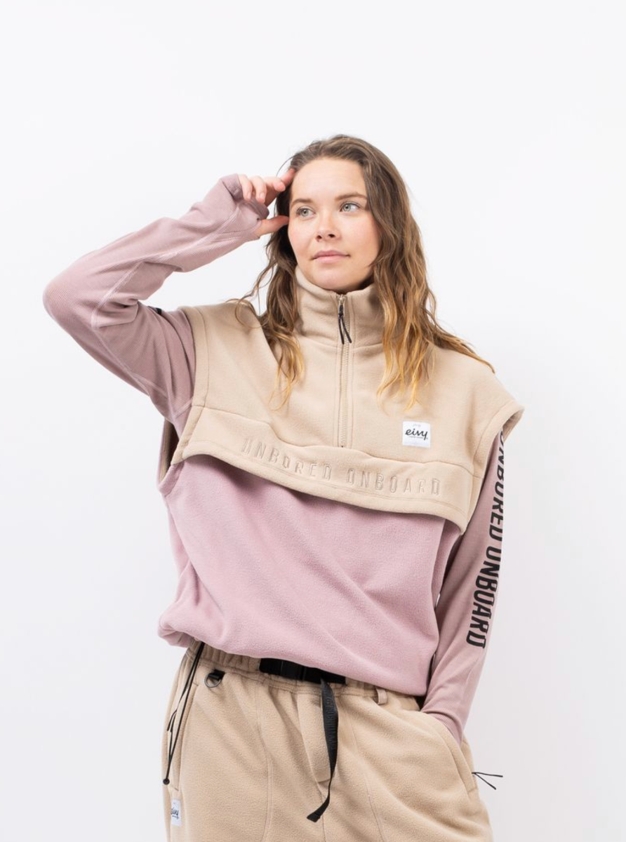 Eivy Ball Fleece Vest (Sand/Faded Woodrose) - Wetndry Boardsports