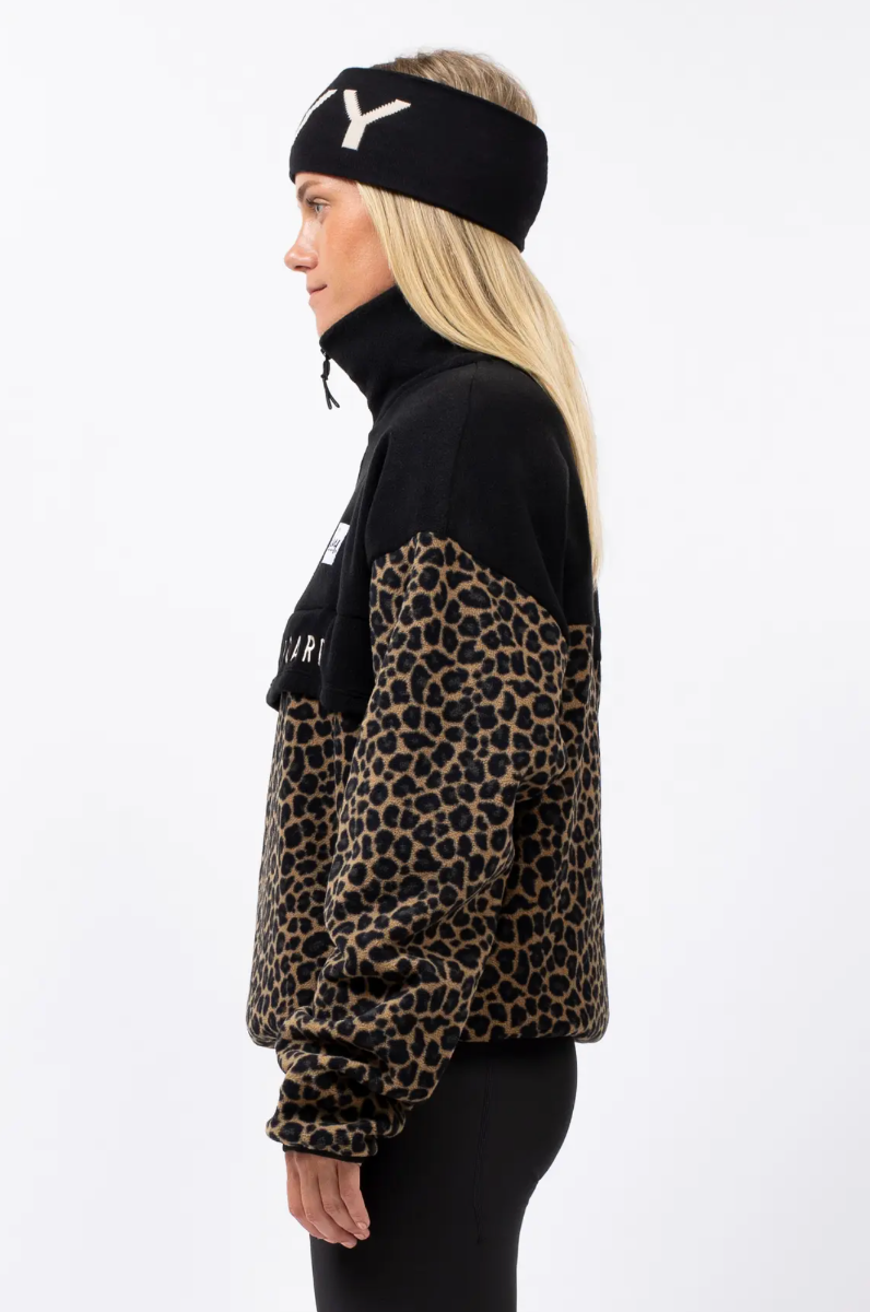 Eivy Ball Fleece (Black/Leopard) - Wetndry Boardsports - Side