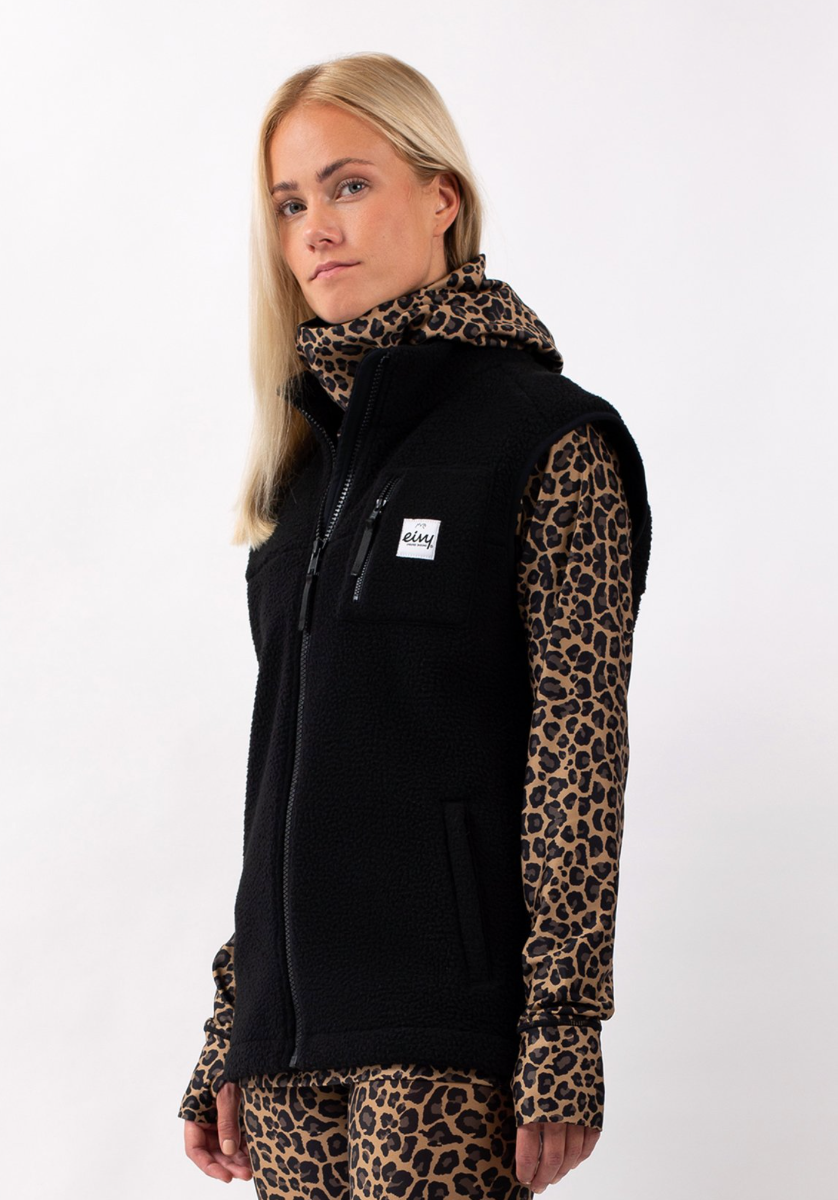 Eivy Lumberjackie Sherpa Vest (Black) - Wetndry Boardsports - Side