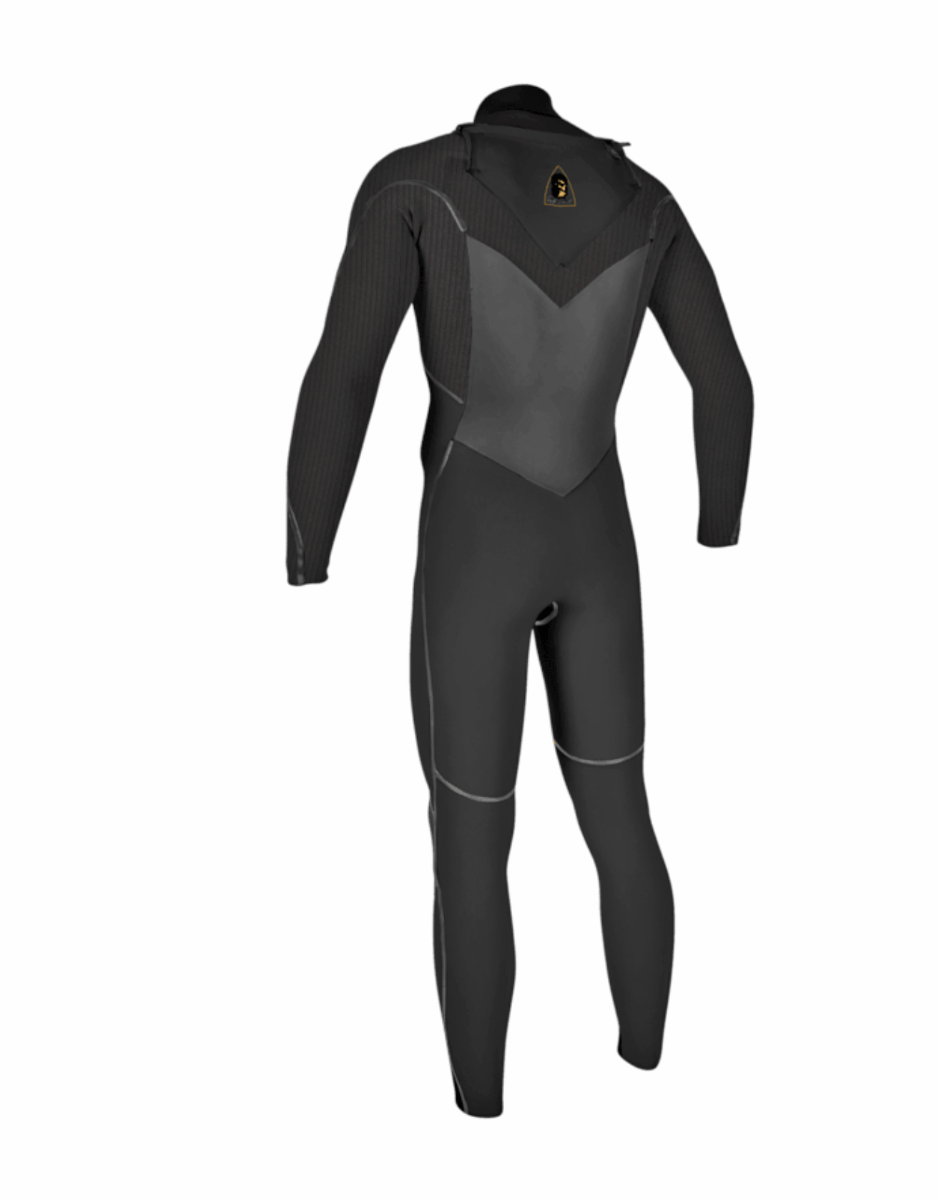 O'neill Mutant Legend 5/4mm W/Hood Wetsuit (Black/Tempered Steel) - Back