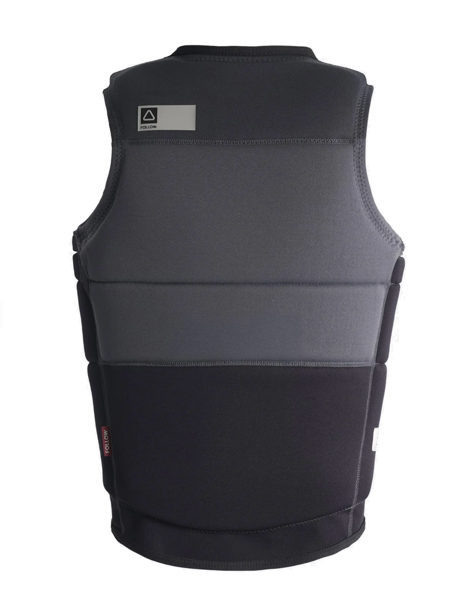 Follow Principal Impact Vest (Charcoal) - Wetndry Boardsports - Back