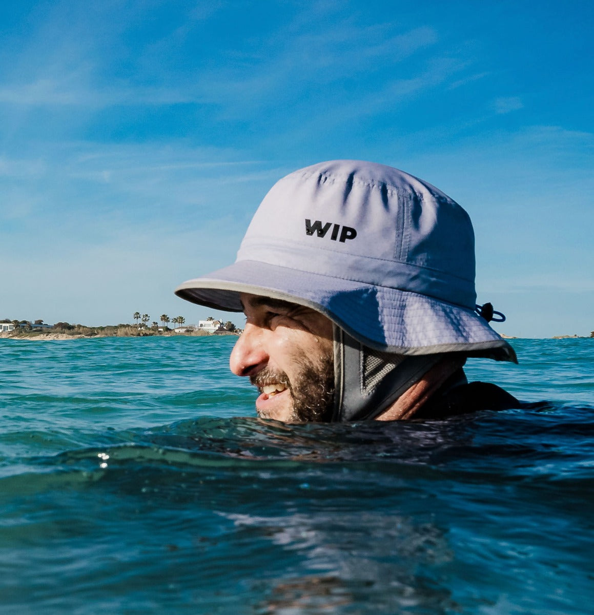 Wip Surf Bob Bump Shell Helmet/Bucket Hat (Black Camo) - Wetndry Boardsports - Model