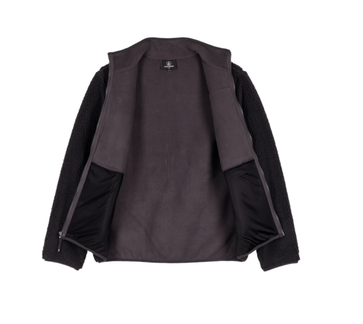 Volcom Storm Stone Zip Fleece (Asphalt Black) - Wetndry Boardsports - Open