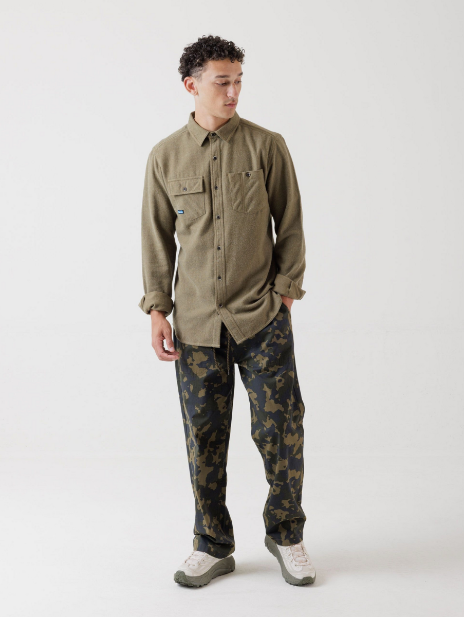 Kavu Langley Shirt (Sage) - Wetndry Boardsports - Model