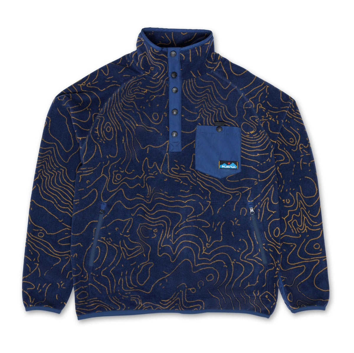 Kavu Teannaway Fleece (Blue Water Topo) - Wetndry Boardsports