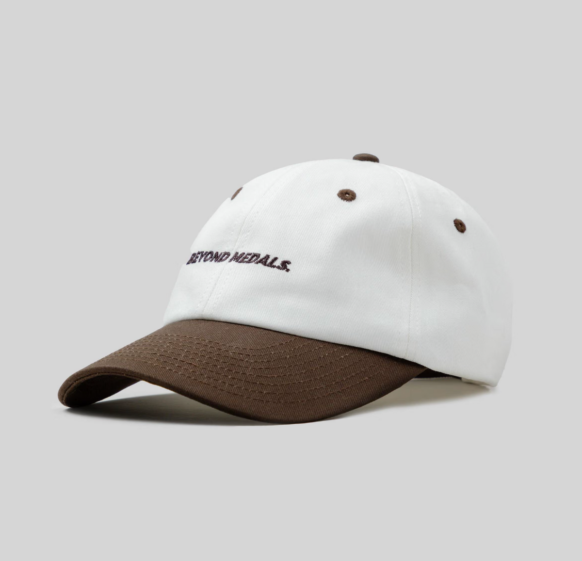 Beyond Medals Unstructured Cap (White/Brown) - Wetndry Boardsports