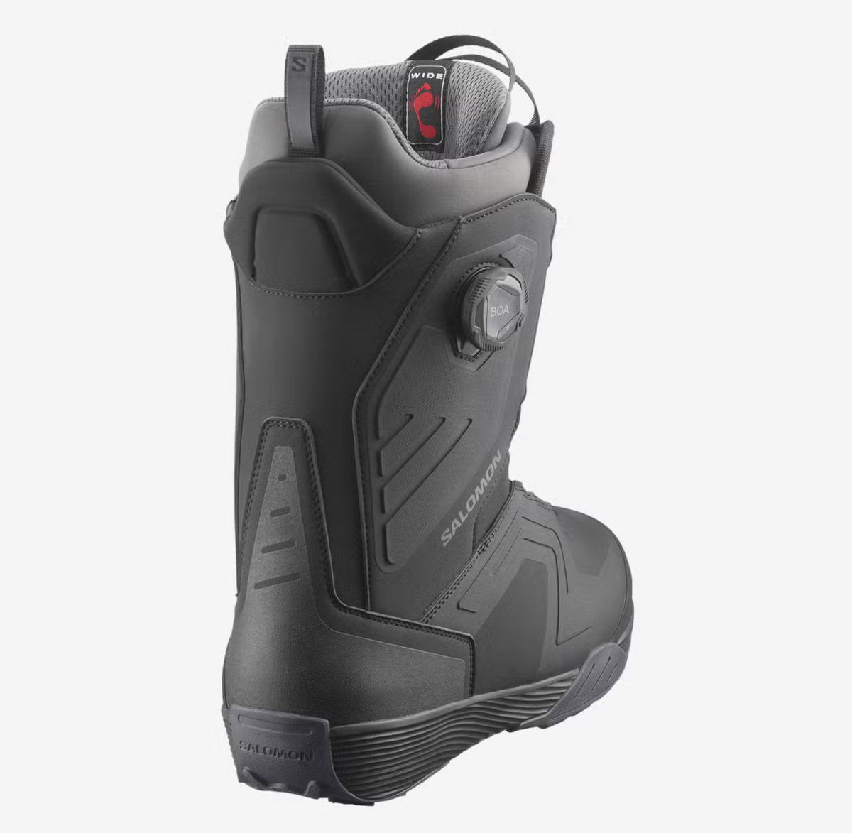 Salomon Dialogue Dual Boa Wide Snowboard Boots (Black) - Wetndry Boardsports - Back