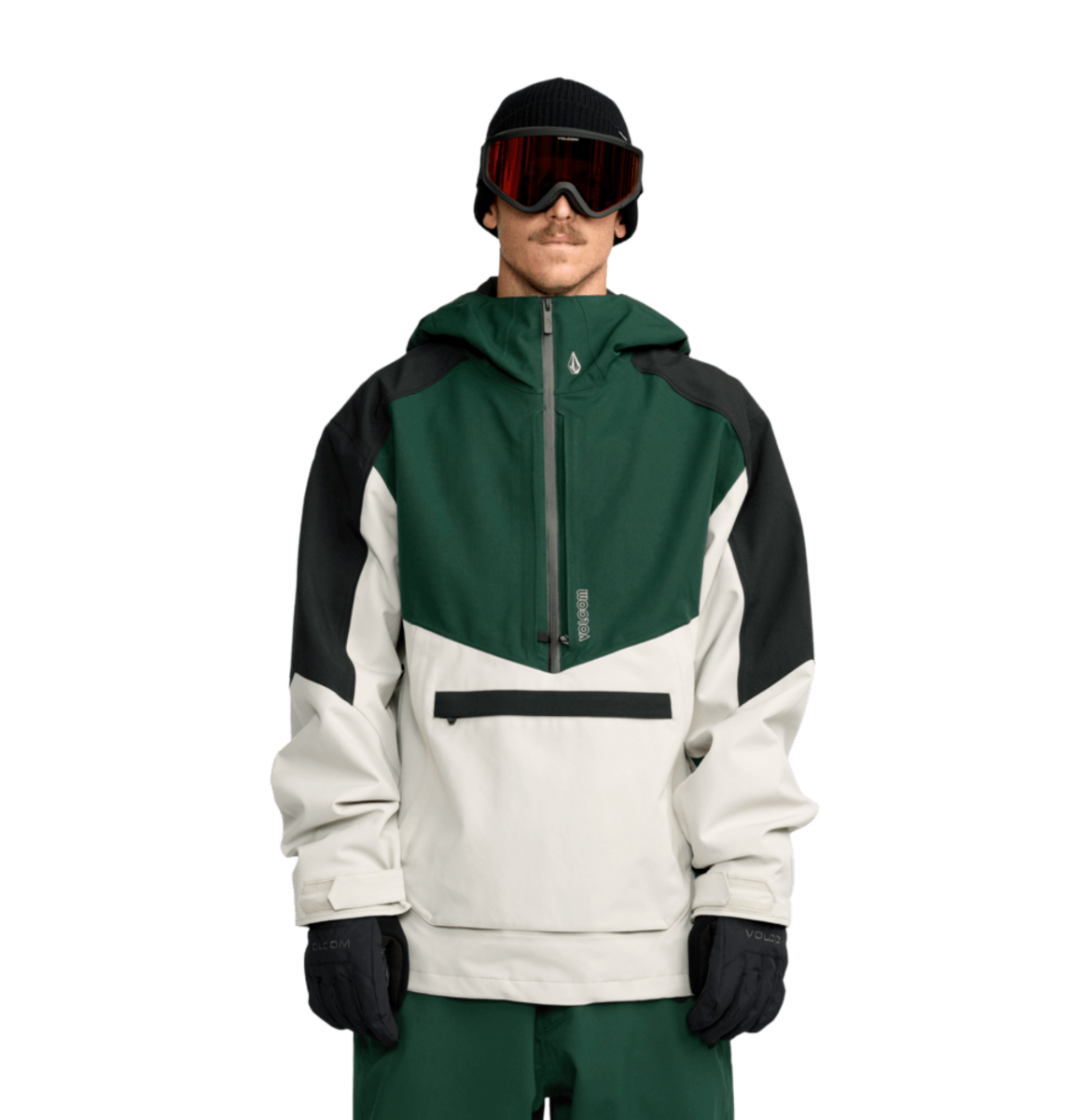 Volcom Brighton Pullover Snowboard/Ski Jacket (Stone) - Wetndry Boardsports