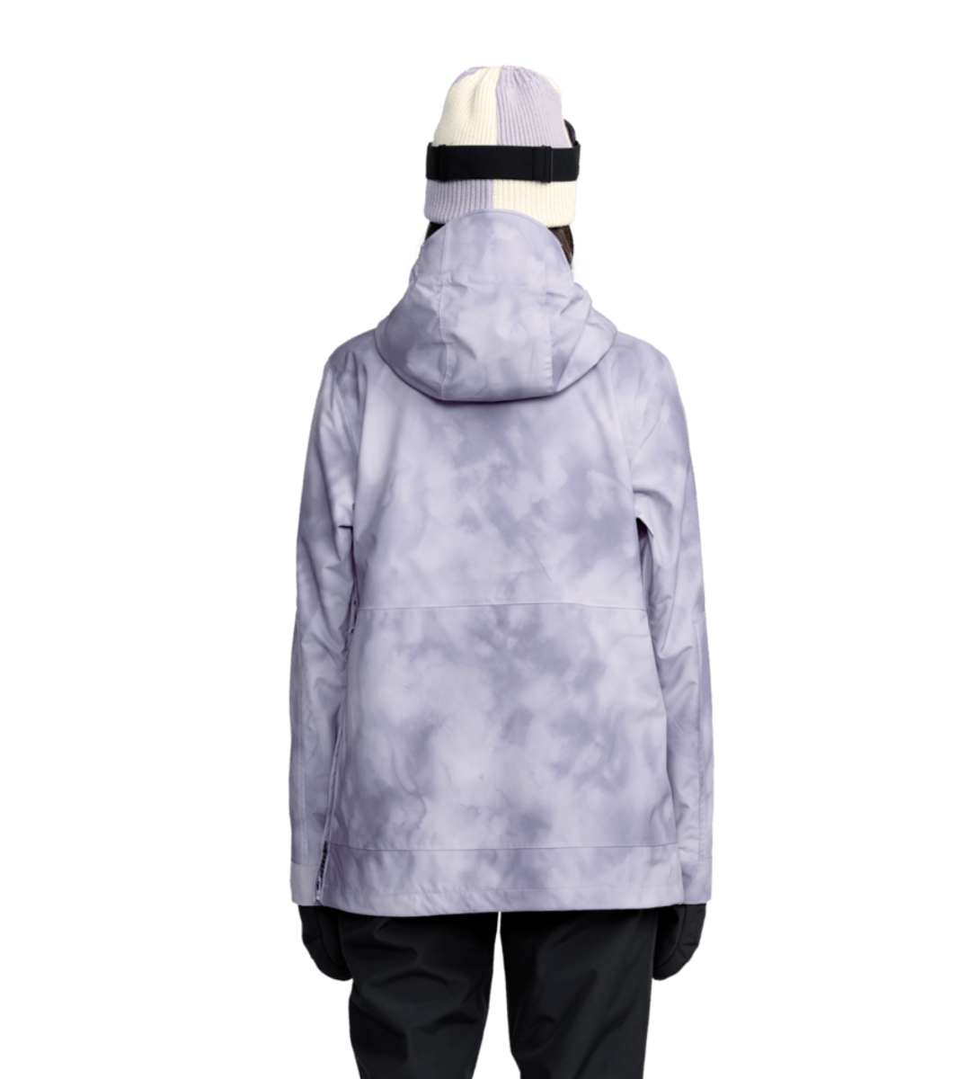 Volcom Womens Harlan Pullover Snowboard/Ski Jacket (Lavender Aura) - Wetndry Boardsports - Back