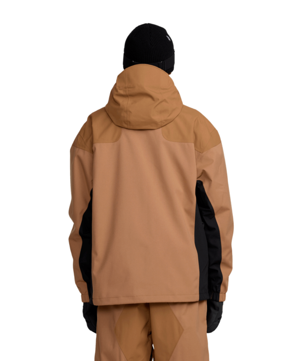 Volcom Kleveland Snowboard/Ski Jacket (Terra Brown) - Wetndry Boardsports - Back