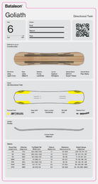 Bataleon Goliath Snowboard 2027 - Wetndry Boardsports - Specs