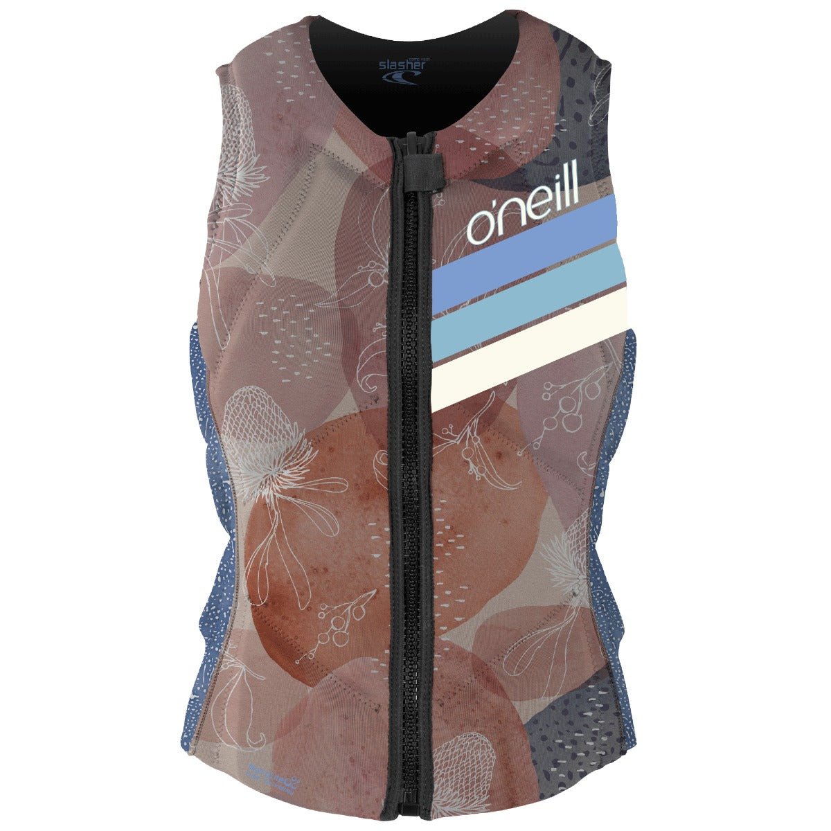 O'neill Womens Slasher Impact Vest (Dessert Bloom) - Wetndry Boardsports