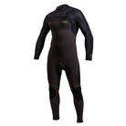 O'Neill Hyperfreak 5/4+ Chest Zip Wetsuit (Raven/Black) - front
