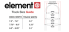 Element Phase 3 Skateboard Truck 5.5 (Raw) 