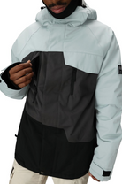 686 Geo Insulated Snowboard/Ski Jacket (Dusty Marine Colorblock) - Wetndry Boardsports - Close Up