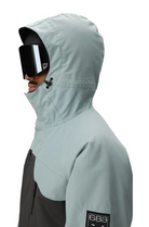 686 Geo Insulated Snowboard/Ski Jacket (Dusty Marine Colorblock) - Wetndry Boardsports - Hood