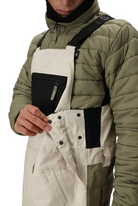 686 Hot Lap Insulated Snowboard/Ski Bib Pant (Limestone Colorblock) - Wetndry Boardsports - Side
