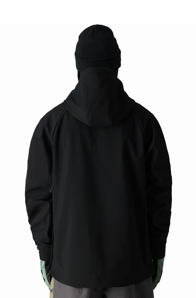 686 Waterproof Snowboard/Ski Hoody (Black) - Wetndry Boardsports - Back