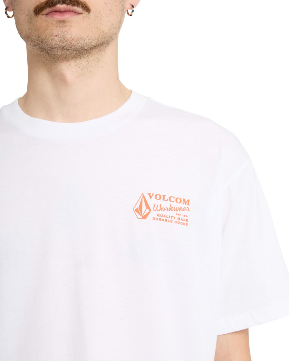 Volcom Workswear T Shirt (White) - Wet N Dry Boardsports 2