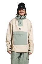 Brethren Access Anorak Pullover Snowboard/Ski Jacket (Olive/Ivy) - Wetndry Boardsports