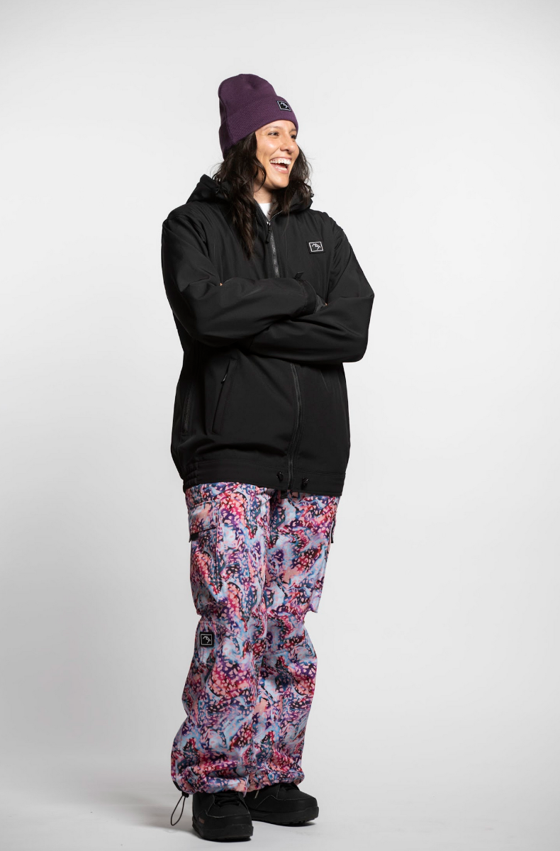 Brethren Access Full Zip Snowboard/Ski Jacket (Darkside Black) - Wetndry Boardsports - Model 1