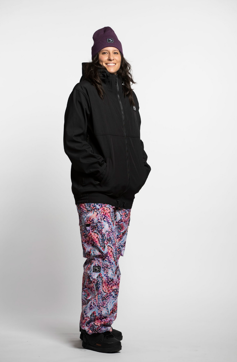 Brethren Access Full Zip Snowboard/Ski Jacket (Darkside Black) - Wetndry Boardsports - Model 2