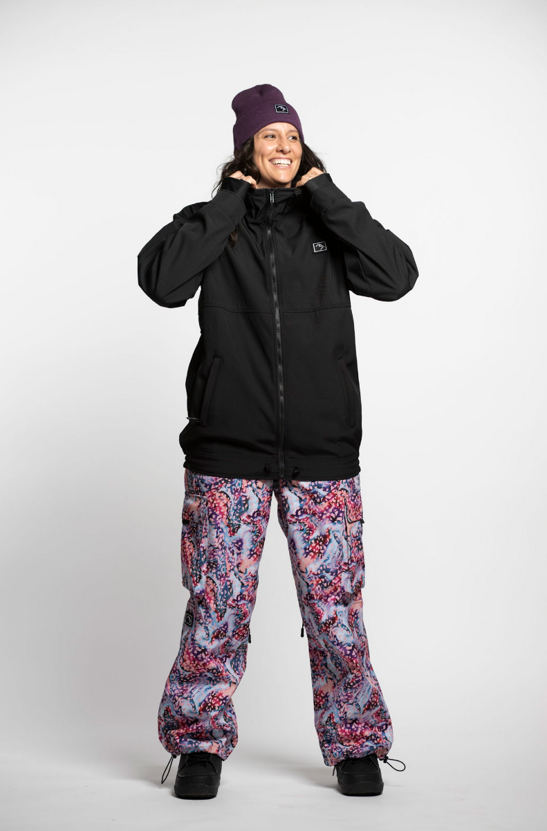 Brethren Access Full Zip Snowboard/Ski Jacket (Darkside Black) - Wetndry Boardsports - Model 3